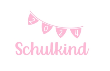Schulkind 2024 Bügelbild